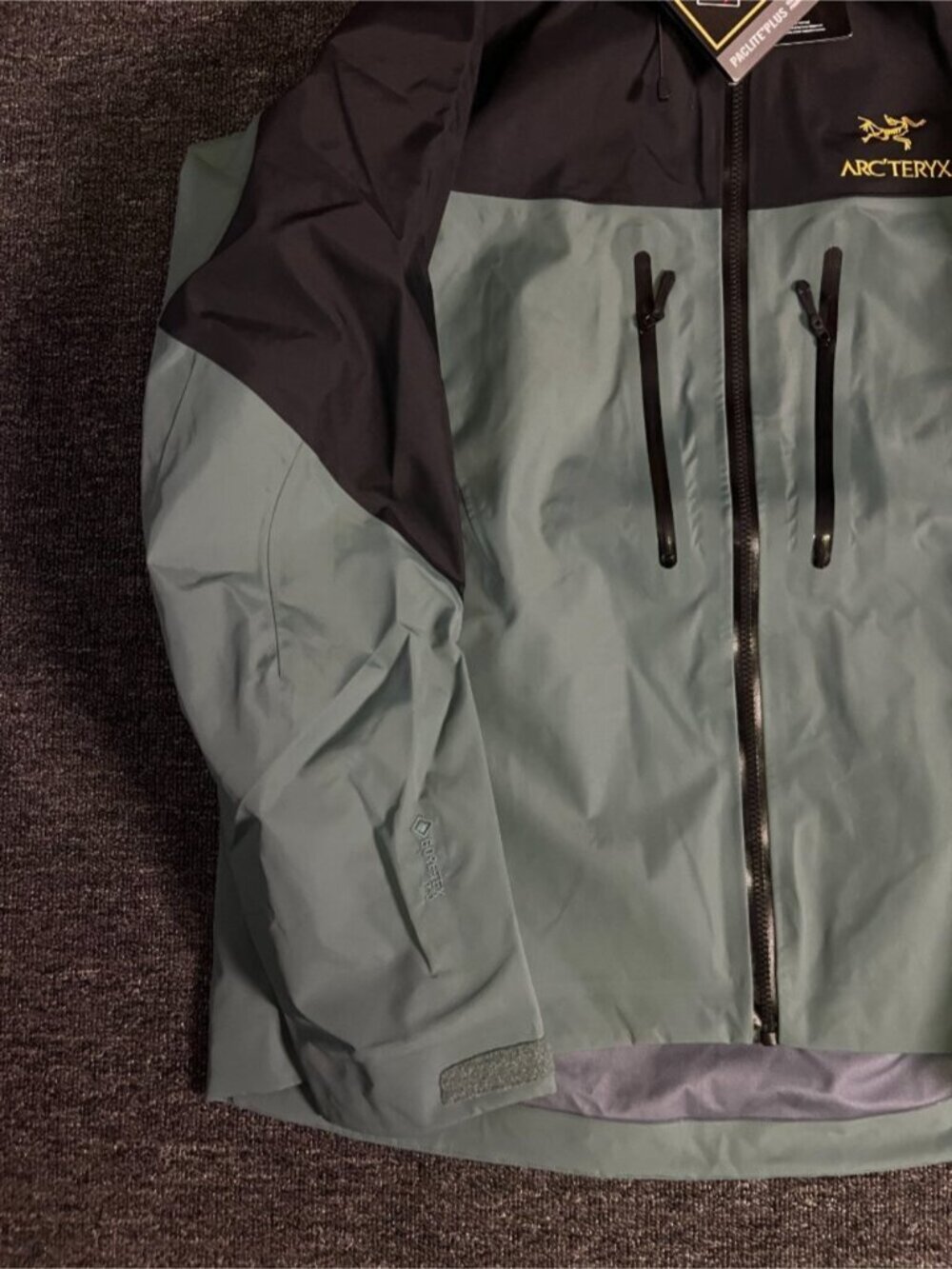 Arc'teryx Gamma MX series jacket in black and gold/green, size XL - Picture 5 of 8